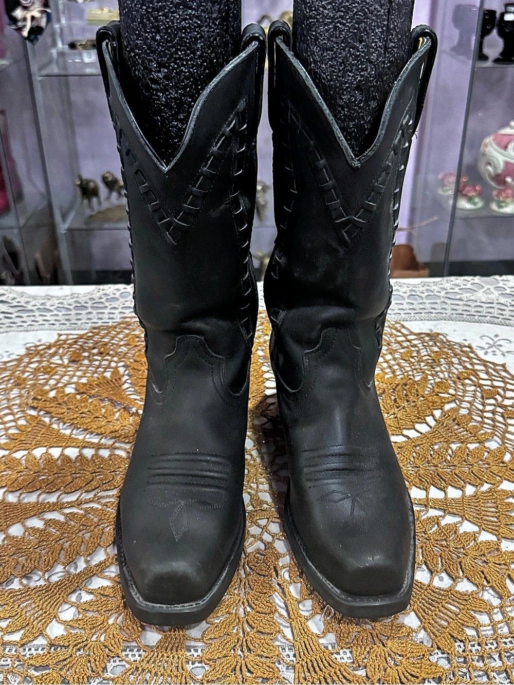 Durango A4000 Western Leather Boots Black US 9 M